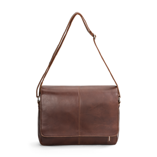 Florence pc-veske med klaff i skinn 15,6"